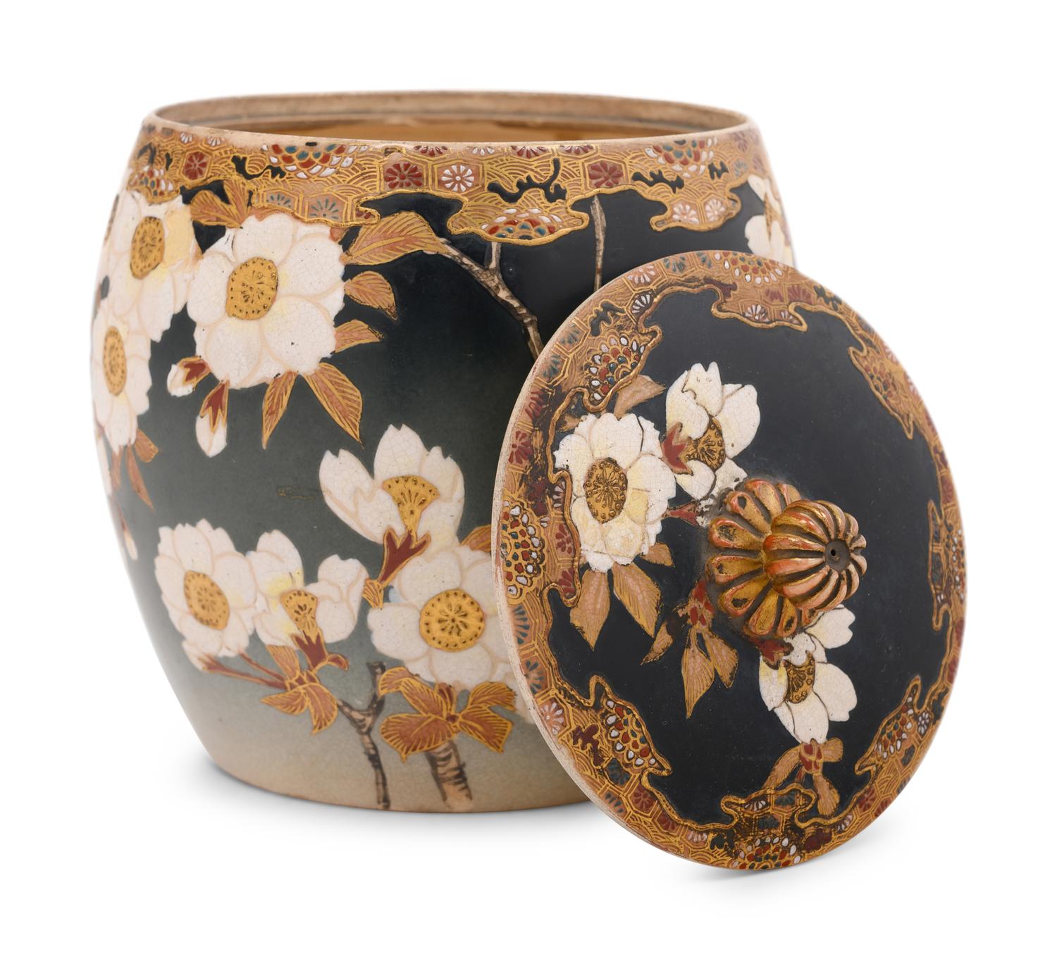 A Satsuma Covered Jar