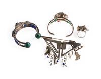 Whimsical Southwestrn-style Silver Jewelry