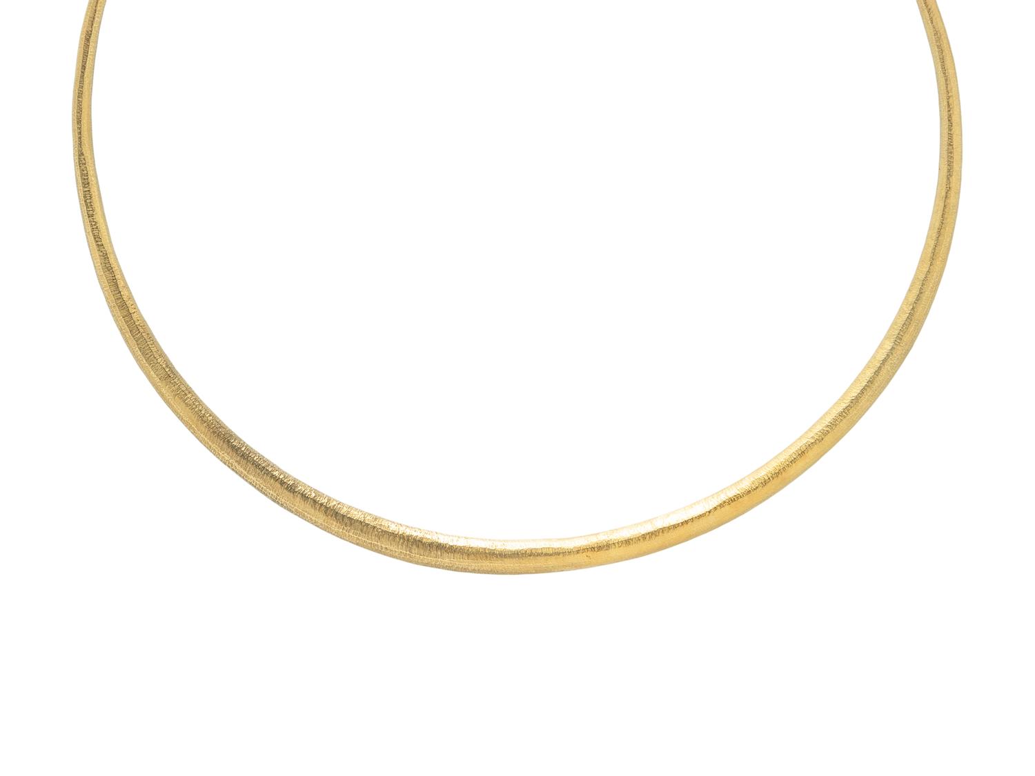 JOHN IVERSEN, YELLOW GOLD TORQUE NECKLACE