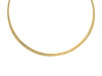 JOHN IVERSEN, YELLOW GOLD TORQUE NECKLACE