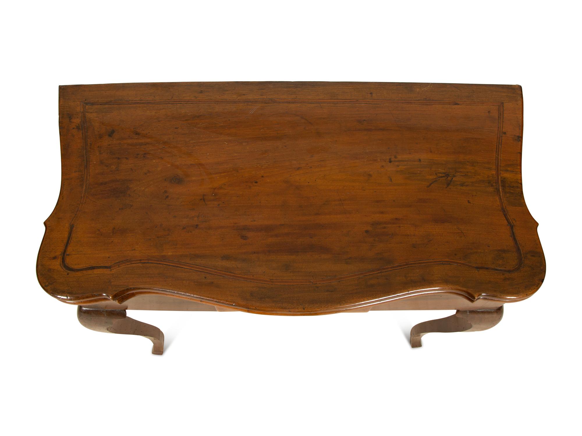 A Louis XV Provincial Style Walnut Flip-top Table