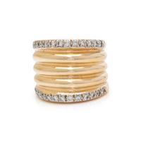 YELLOW GOLD AND DIAMOND RING
