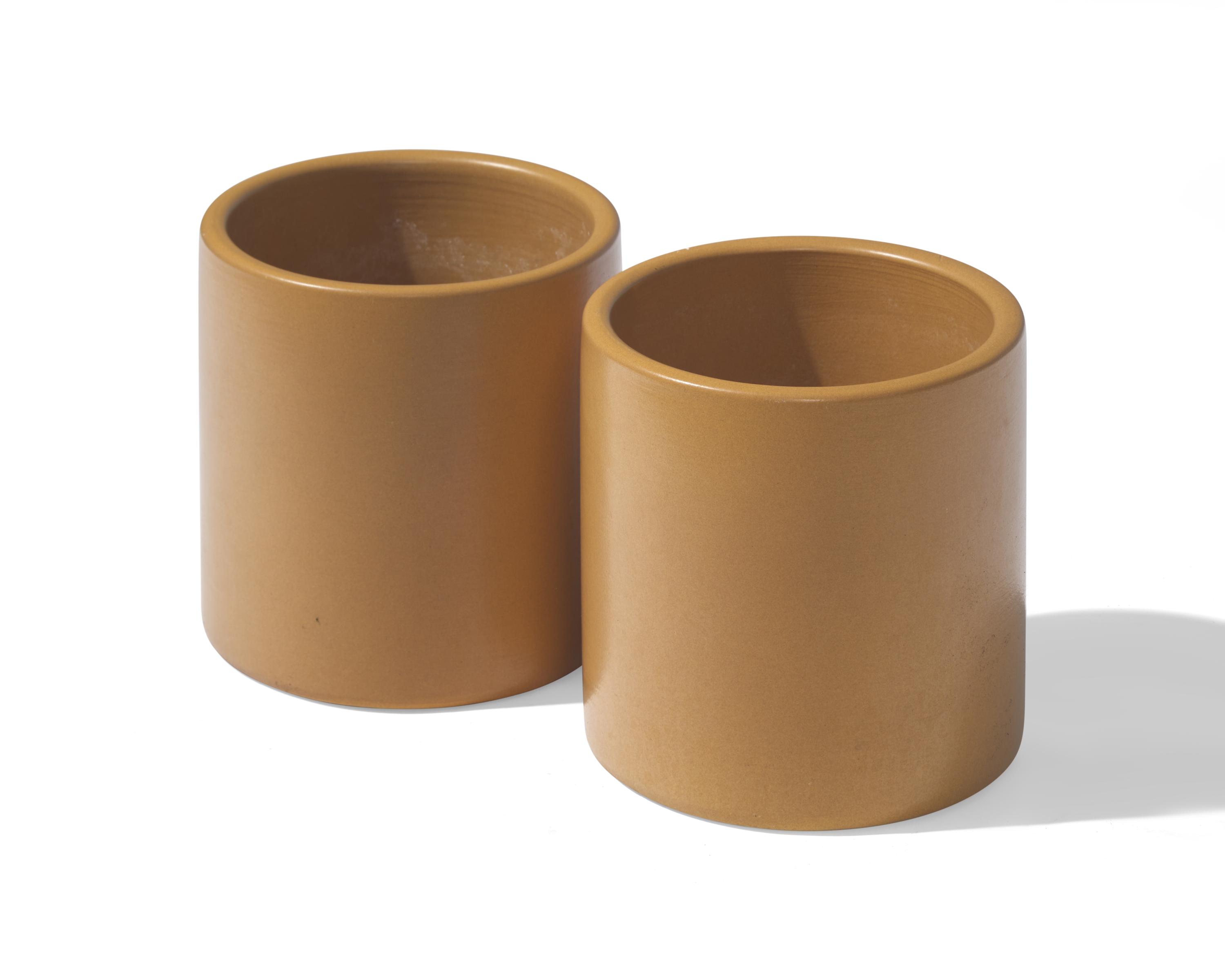 Pair of Cylinder Planters, c. 1950