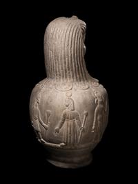 A Carved Stone Osiris-Canopus
