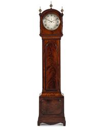 A Regency Mahogany Longcase Clock