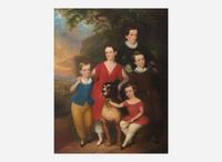 Robert Street (1796-1855), A Portrait of Five Children and Their Dog