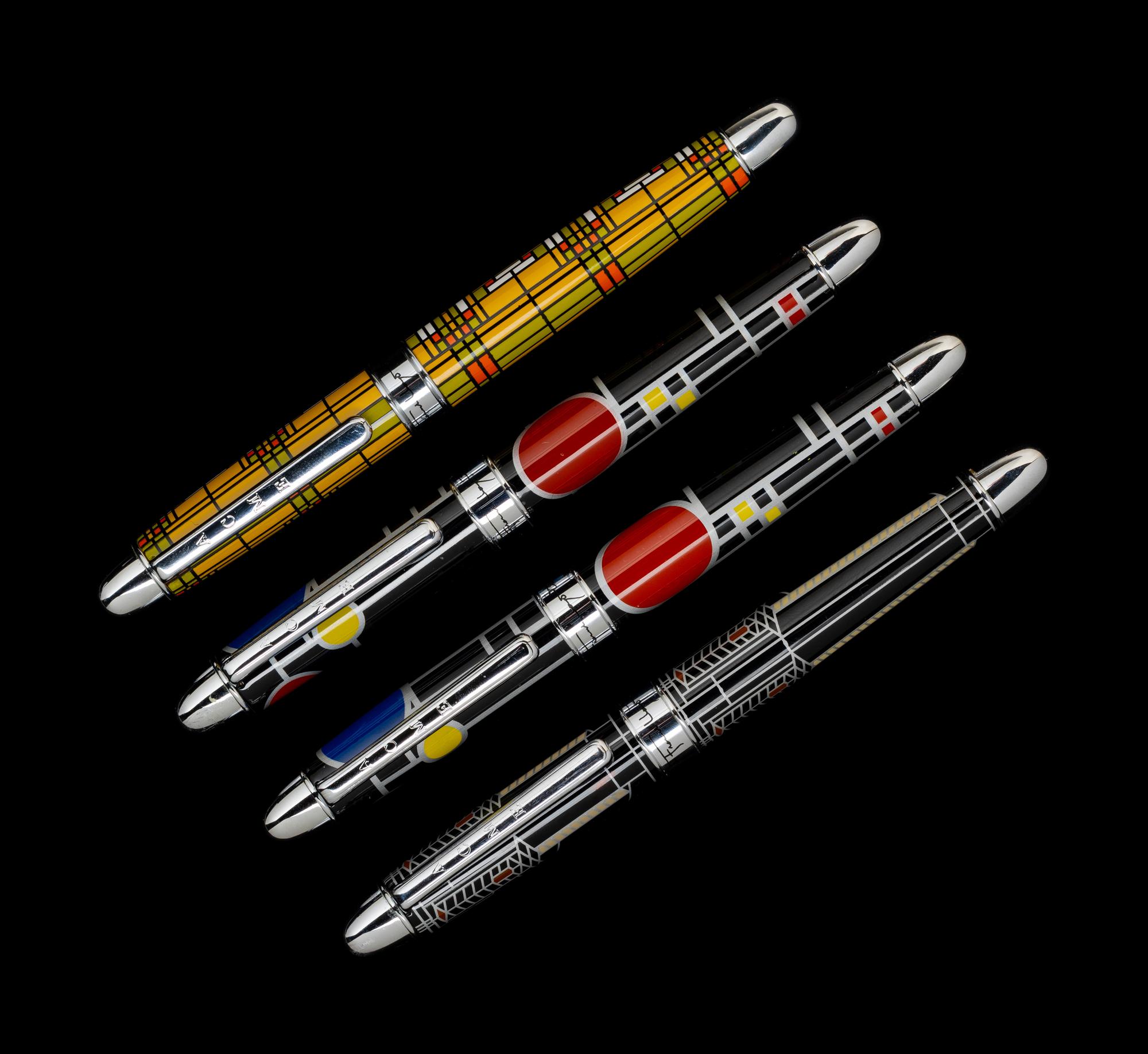 A Group of Four Acme Frank Lloyd Wright Commemorative Writing Instruments