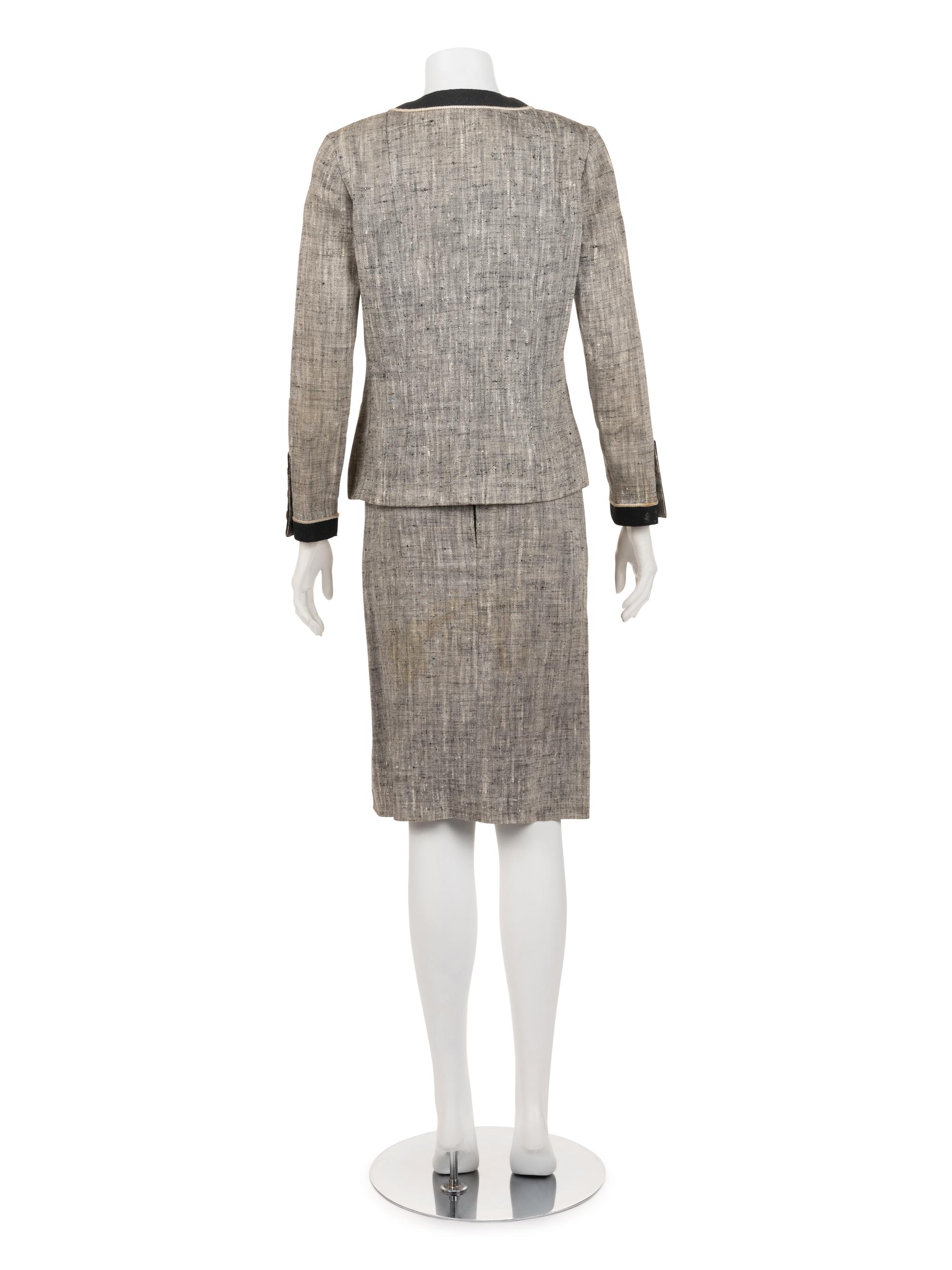 Collection of Four Chanel Pieces: One Two-Piece Skirt Suit and Two Jackets, 1990s-2003
