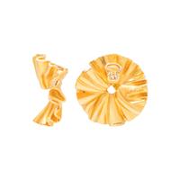 JAR, ALUMINUM 'COL PLISSÉ' EARRINGS