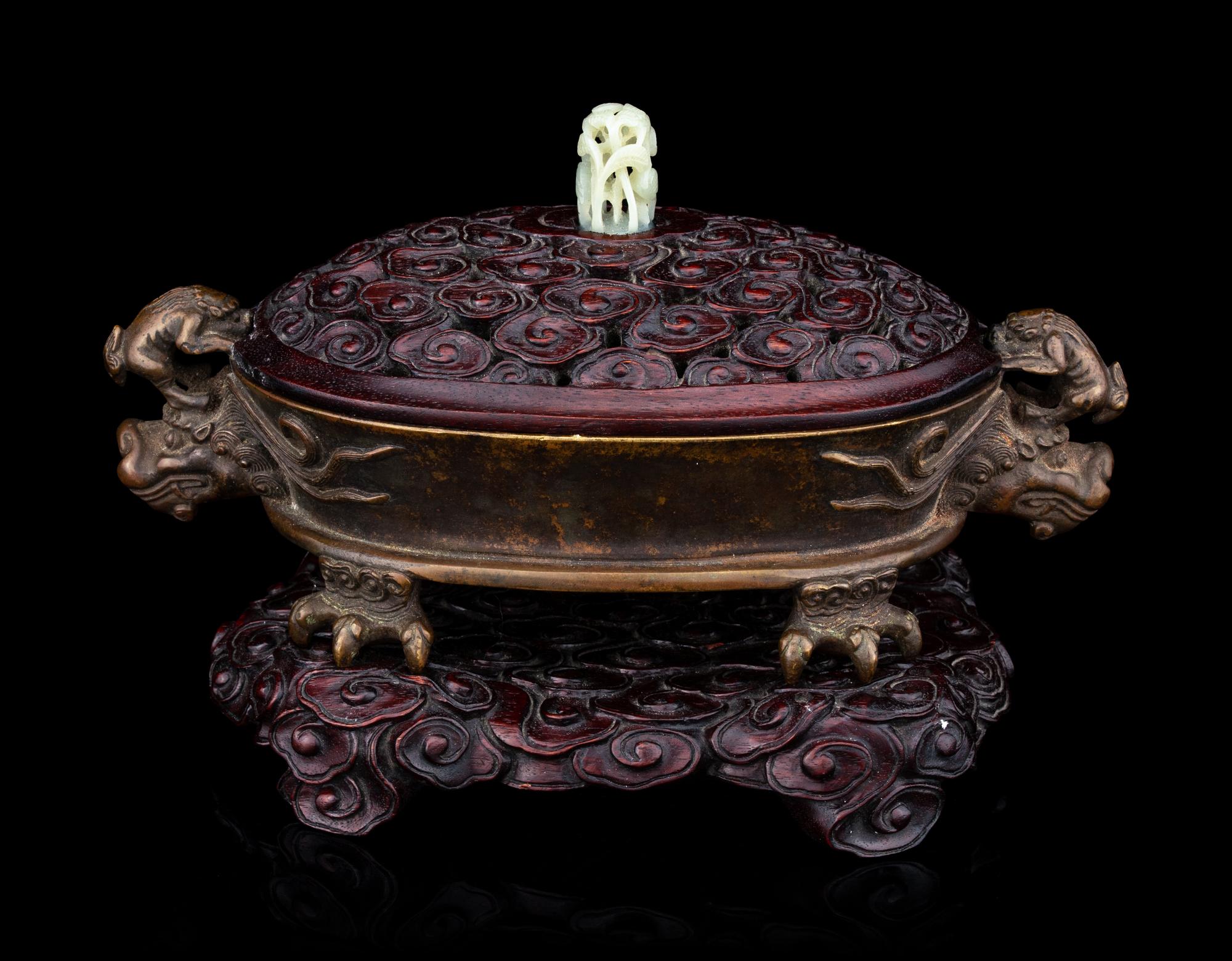 A Chinese Bronze Incense Burner