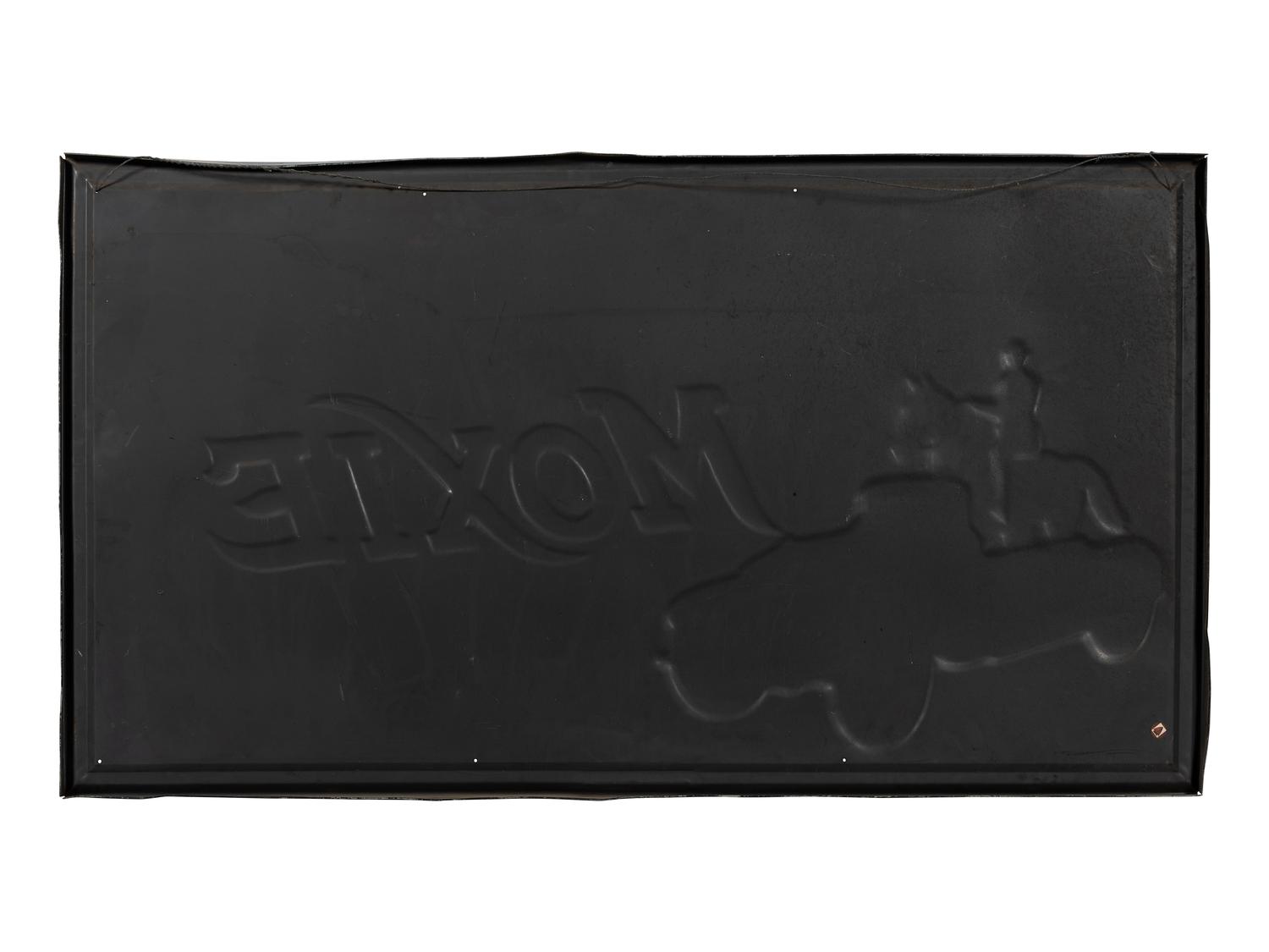 A 'Drink Moxie' Embossed Tin Store Advertising Sign