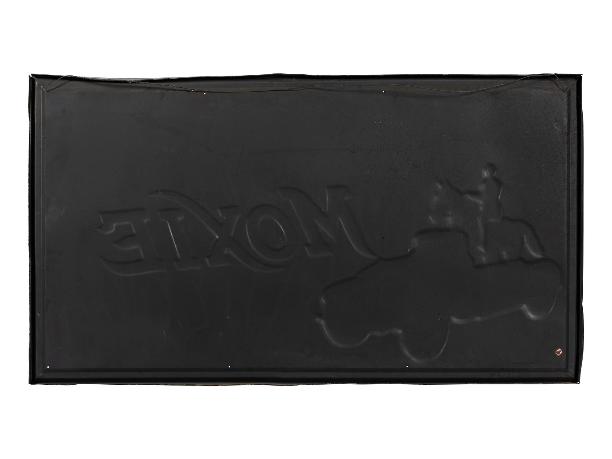 A 'Drink Moxie' Embossed Tin Store Advertising Sign