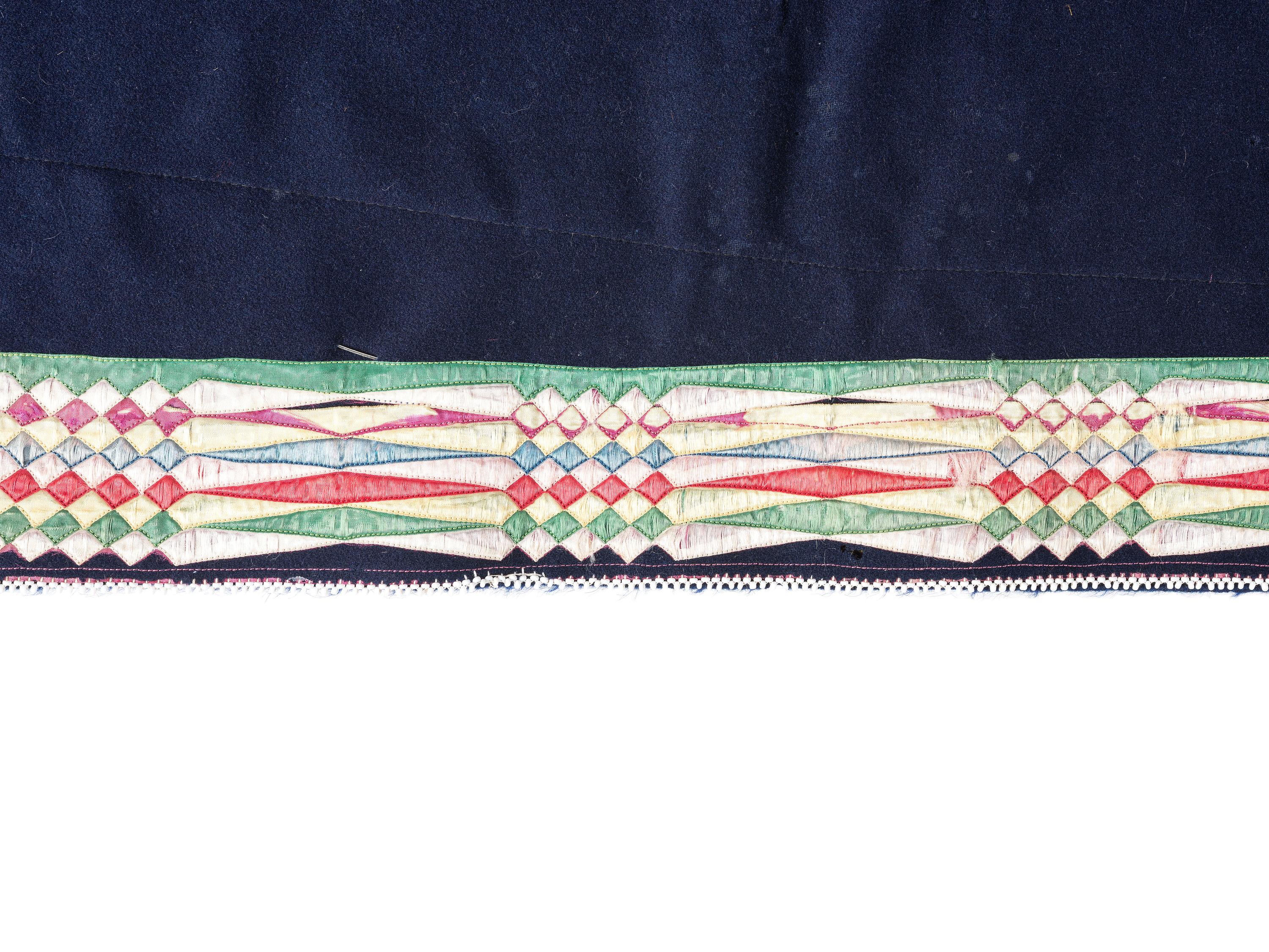 Osage Wool Leggings, with Fine Ribbonwork
