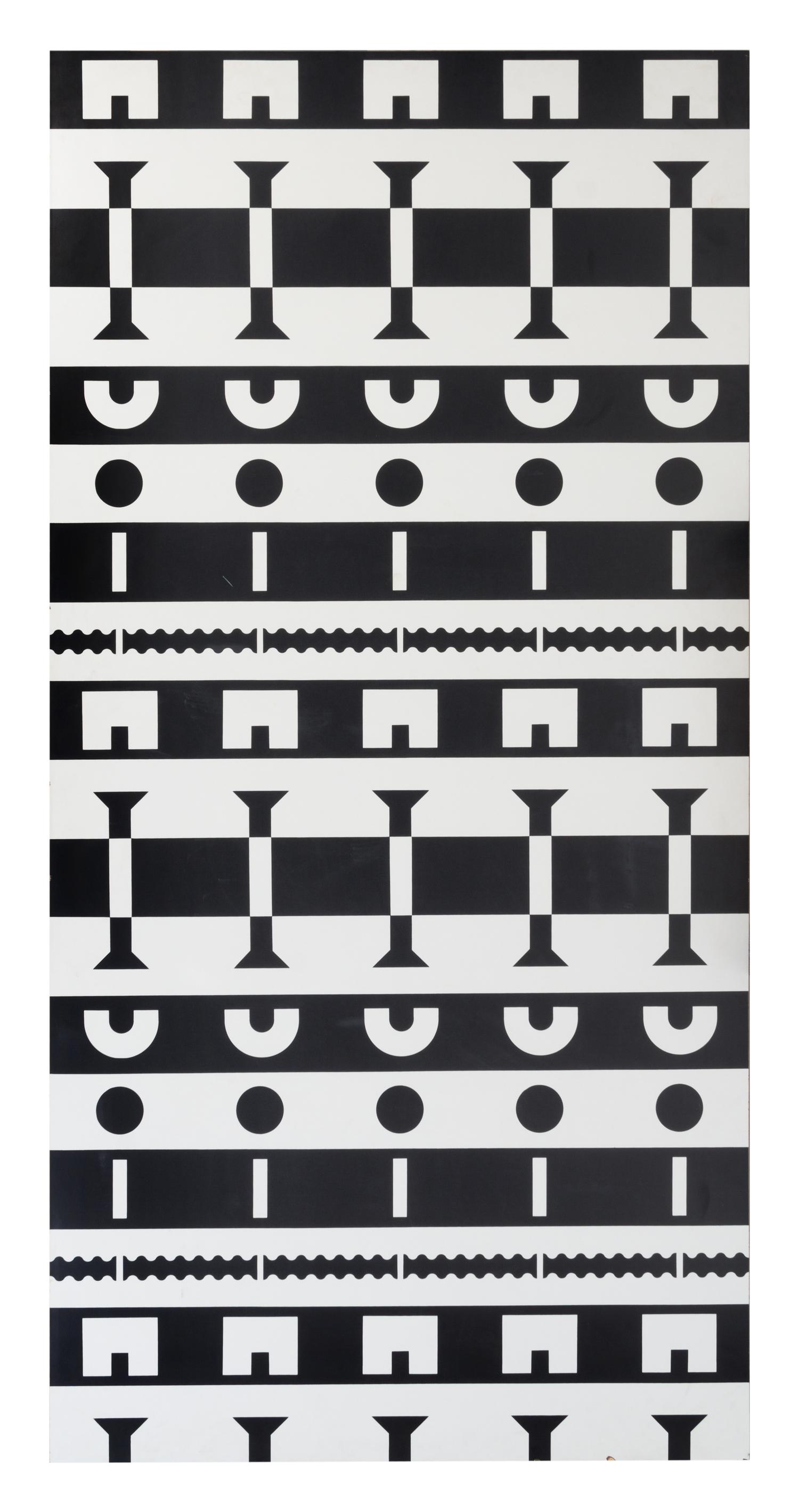 Alessandro Mendini (Italian, b.1986), STUDIO ALCHIMIA, c.1988, a pair of panels from the Ollo Collection