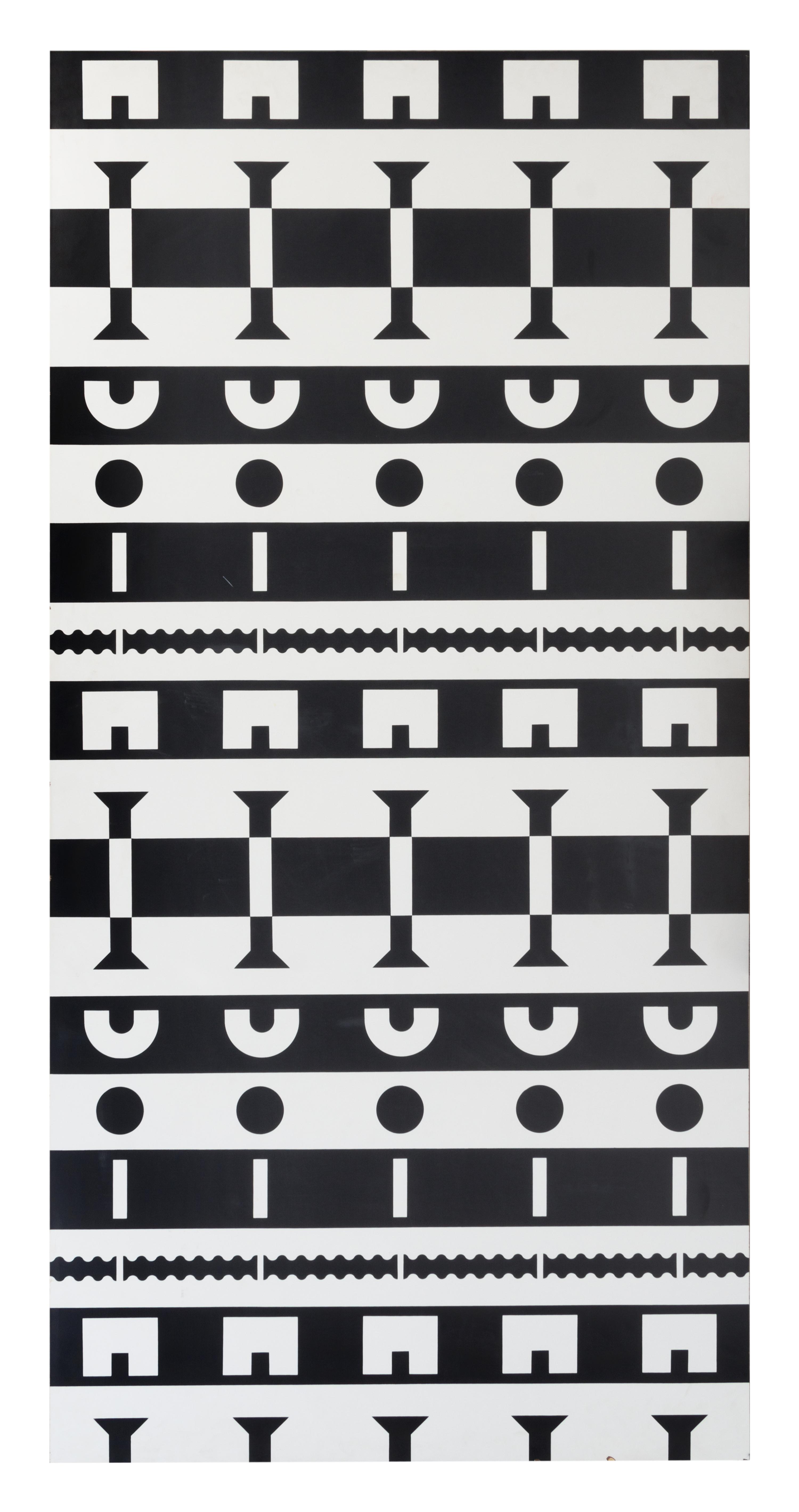 Alessandro Mendini (Italian, b.1986), STUDIO ALCHIMIA, c.1988, a pair of panels from the Ollo Collection