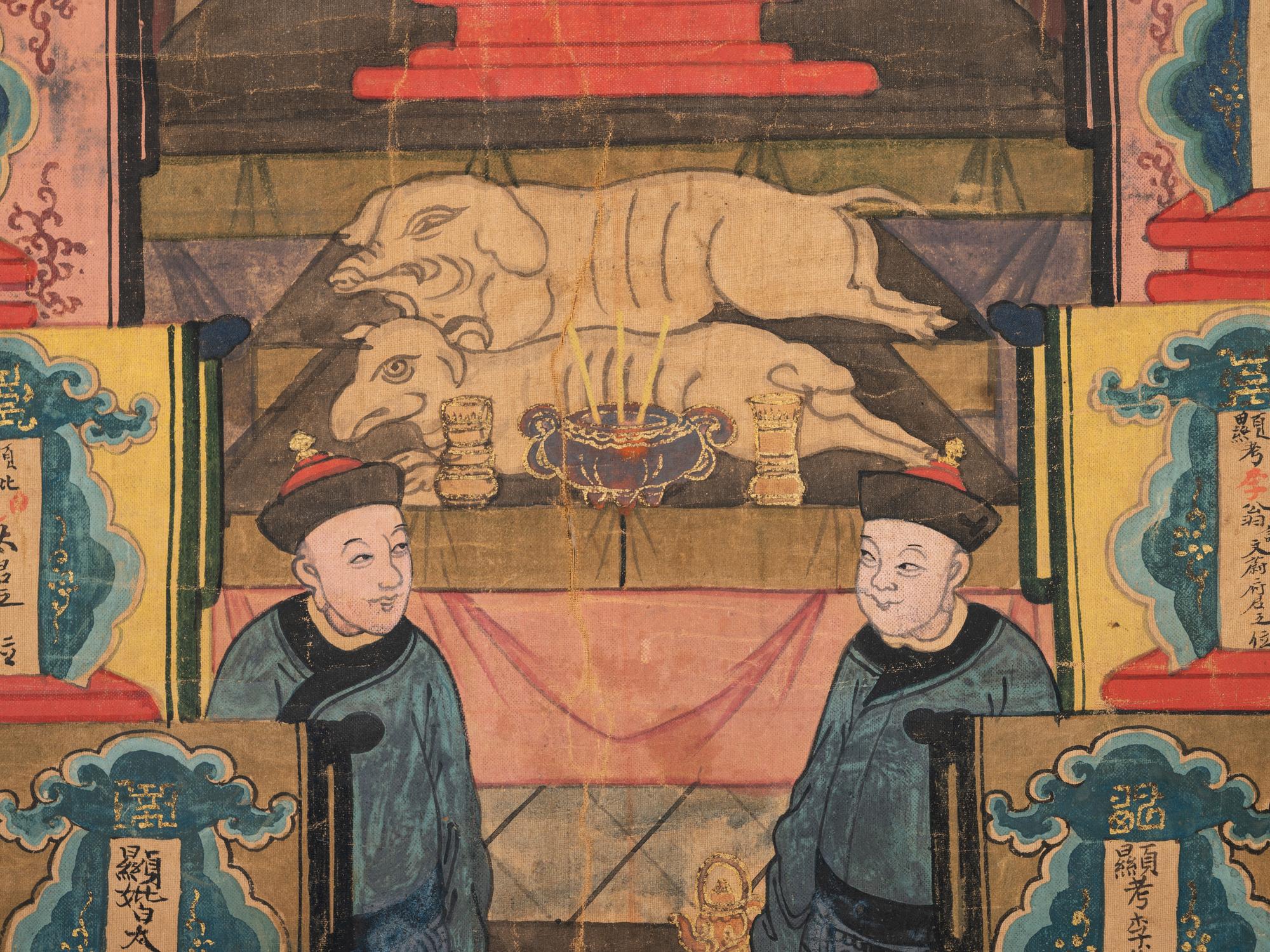 Three Chinese Ancestor Paintings