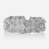 A Diamond and Platinum Bracelet