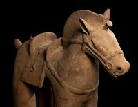 A Japanese Haniwa Model of a Horse, Kofun Period 日本古墳時代 埴輪大陶馬