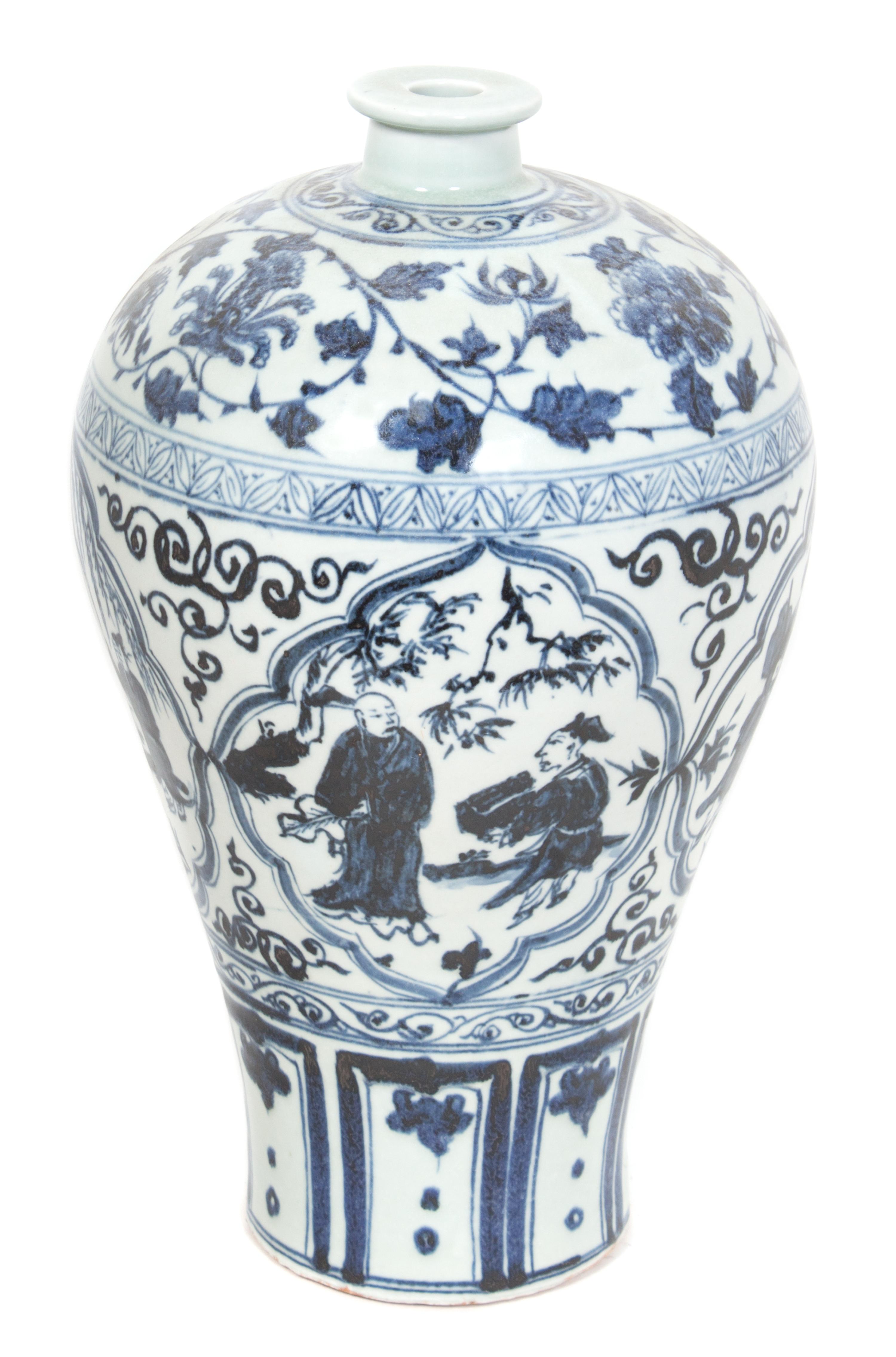 A Chinese Porcelain Meiping Vase Height 16 inches.