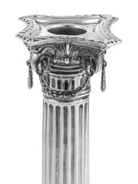 A Pair of George VI Silver Candlesticks