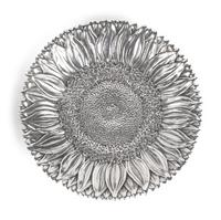 Two Buccellati Silver Sunflower Plates