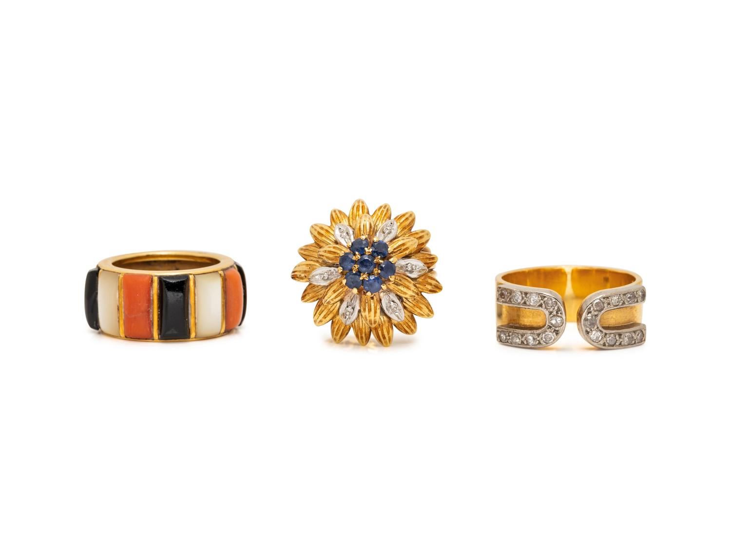 COLLECTION OF MULTIGEM RINGS