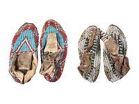 Sioux Beaded Hide Moccasins