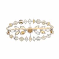 COLORED DIAMOND AND DIAMOND BROOCH