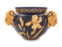 An English Parcel Gilt Ceramic Jardinière