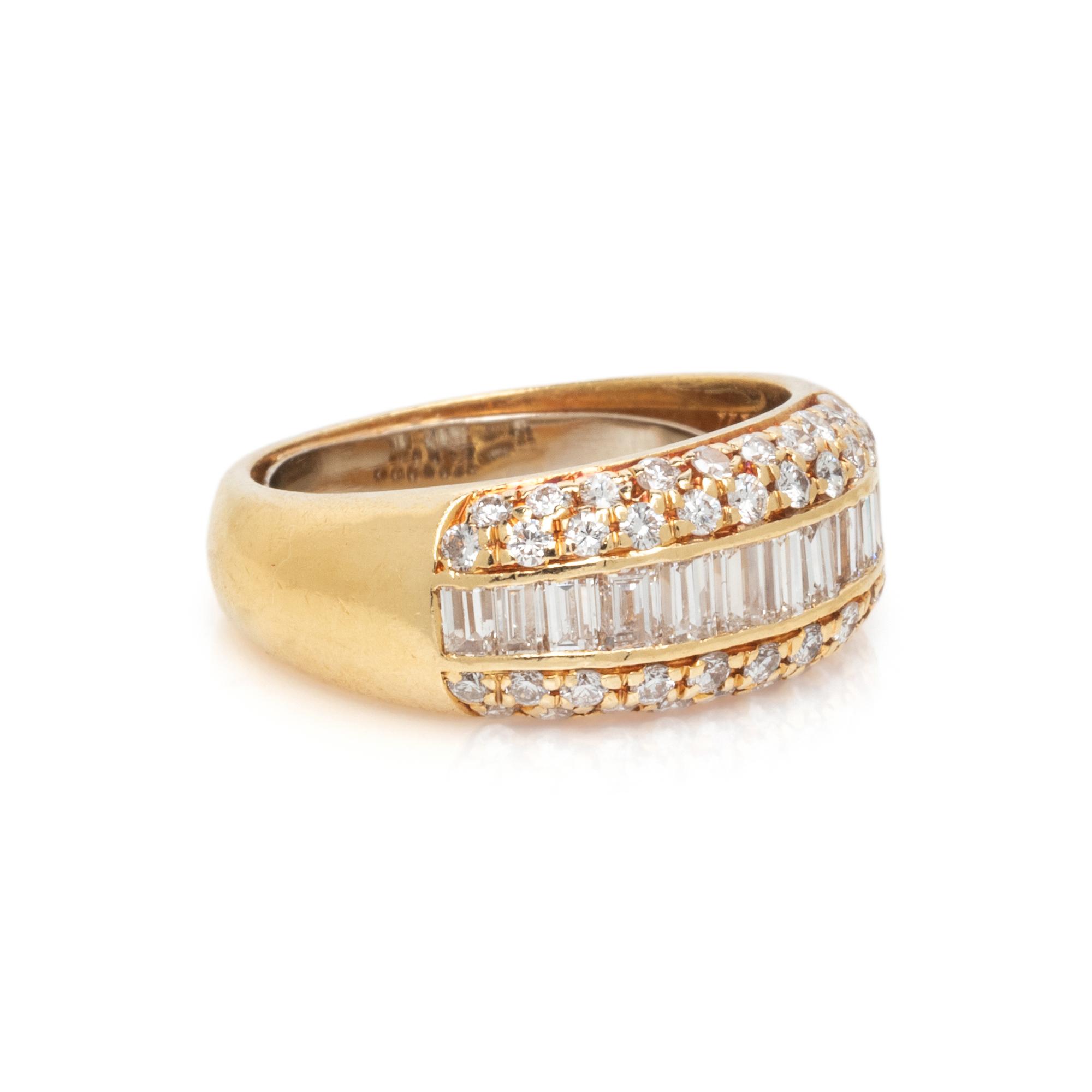 CARTIER, YELLOW GOLD AND DIAMOND RING
