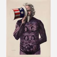 [Posters] Jackson, B(illy).M(orrow). Complete Set of 8 "Protest Drawing" Posters