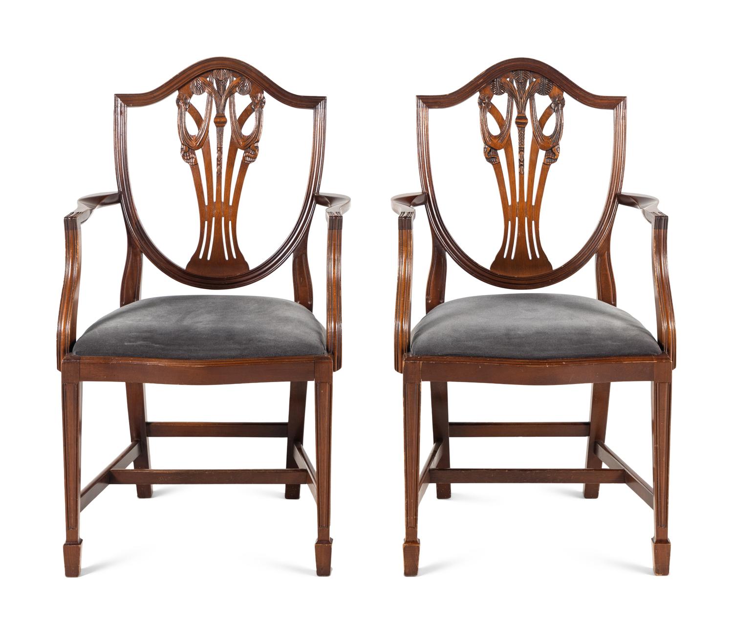 A Pair of George III Style Armchairs
