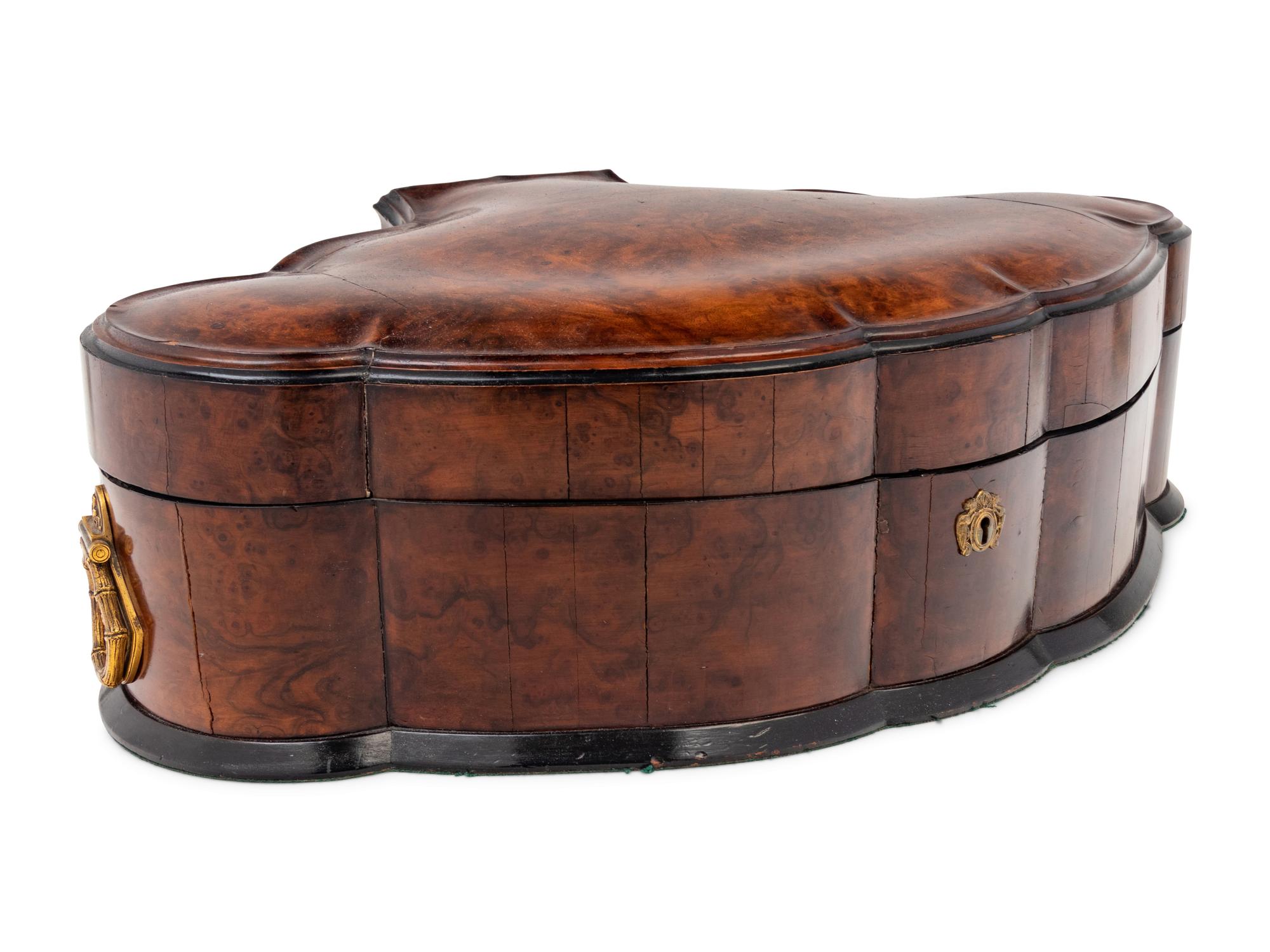 A Continental Burl Walnut Box