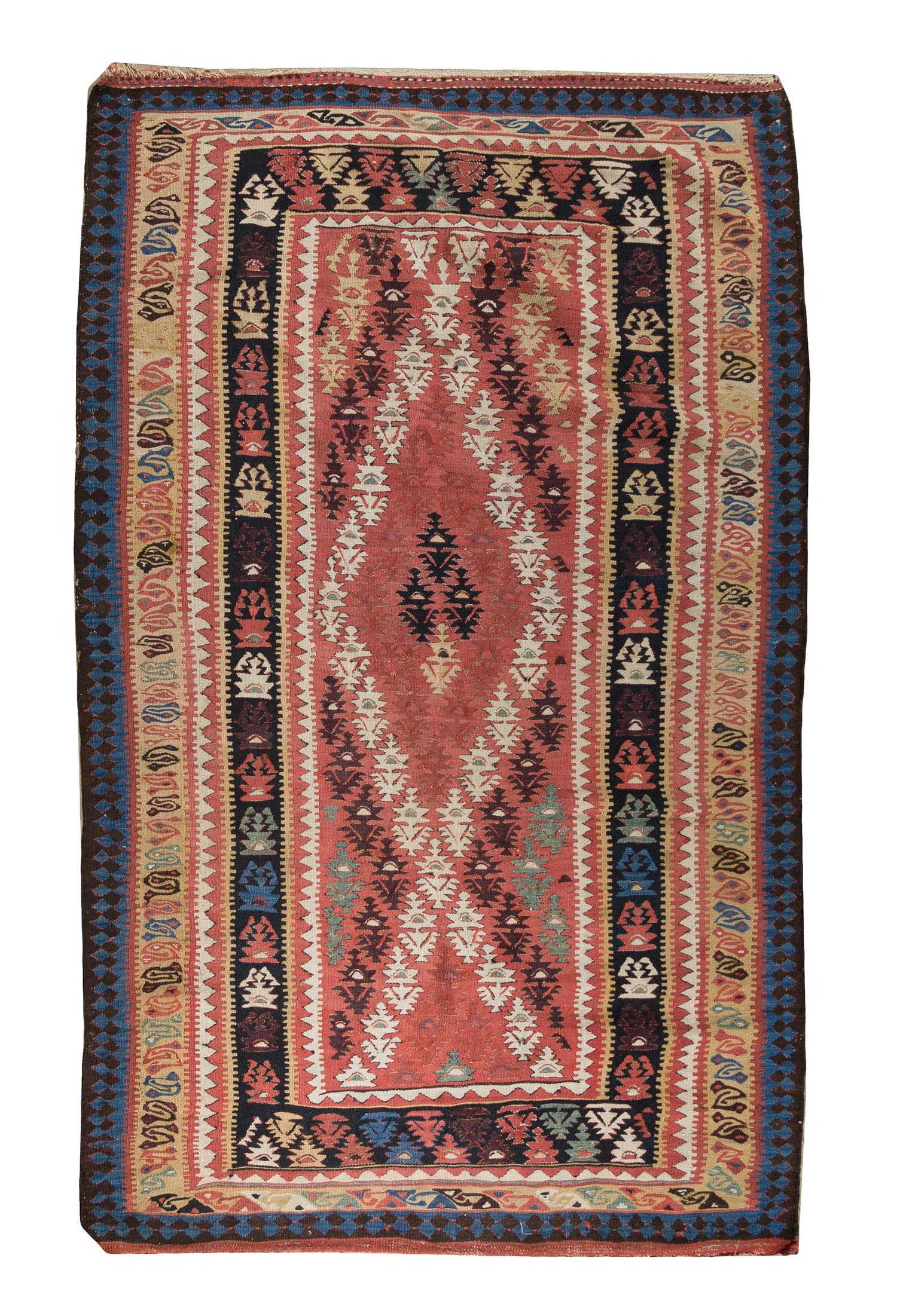 A Northwest Persian Wool Rug 6 feet 3 inches x 3 feet 10 inches.