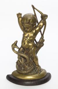 A Continental Brass Doorstop Height 16 inches.