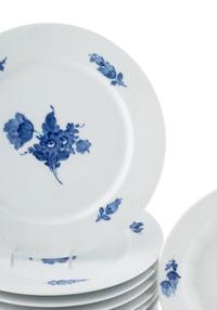 A Royal Copenhagen Blue Flowers Braided Porcelain Dinner Service