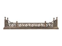A Louis XVI Style Silvered Bronze Fire Fender — LATE 19TH CENTURY