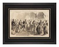 [FRANKLIN, Benjamin (1706-1790.] ANDREW, John, engraver. Franklin Presented at the French Court.