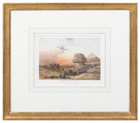 A Set of Six Hand Colored Lithographs Largest: 6 3/4 x 9 1/4 inches (visible). — DAVID ROBERTS (SCOTTISH, 1796-1864)