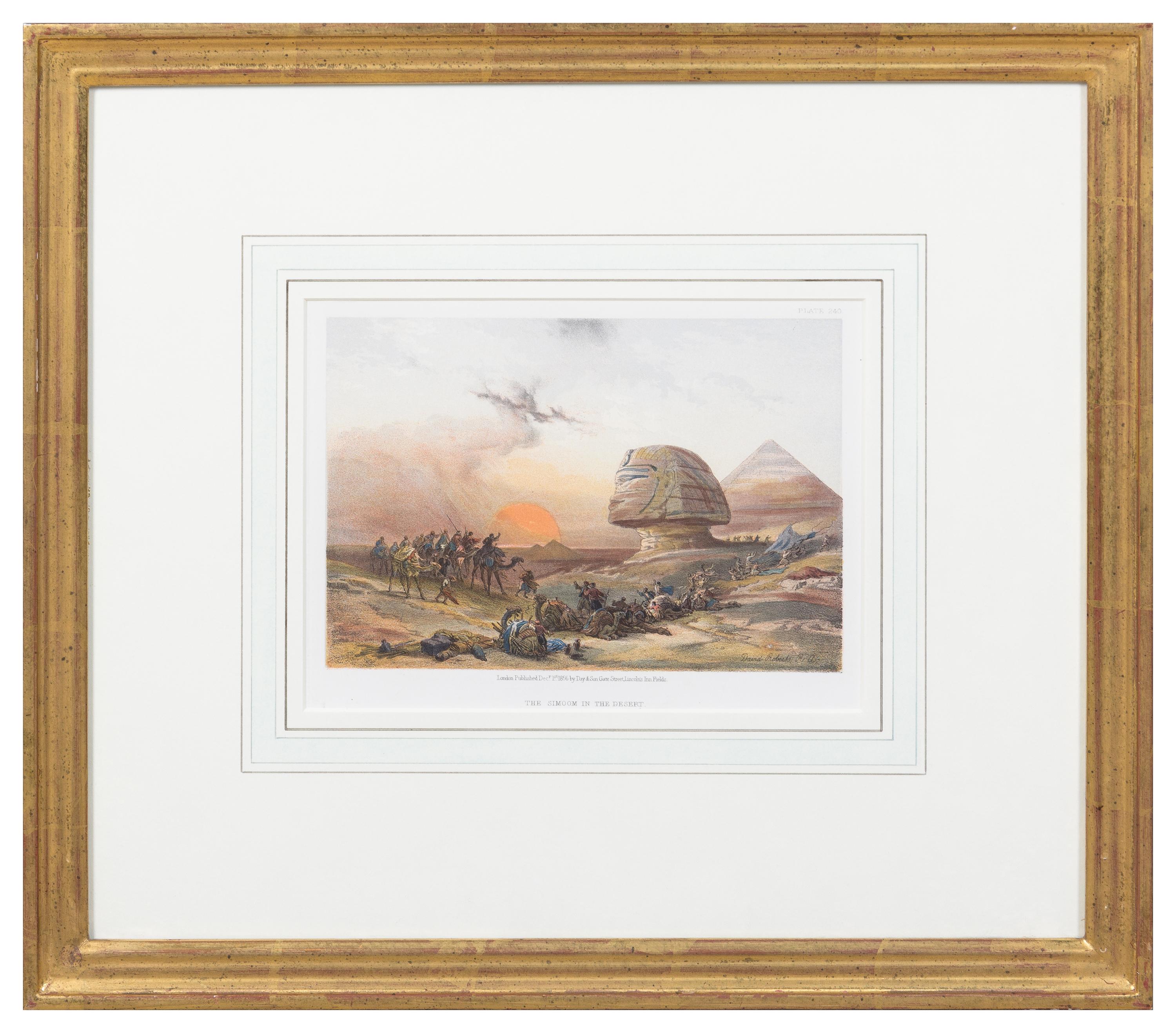 A Set of Six Hand Colored Lithographs Largest: 6 3/4 x 9 1/4 inches (visible). — DAVID ROBERTS (SCOTTISH, 1796-1864)