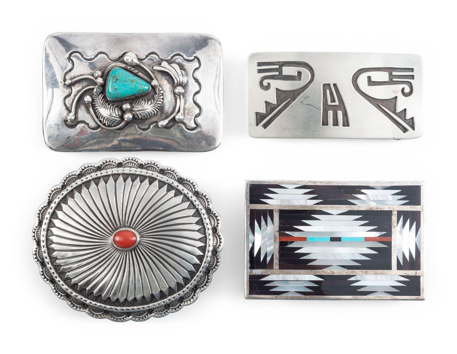 Navajo, Zuni, and Hopi Belt Buckles