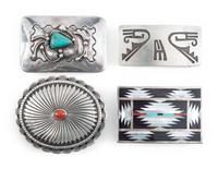 Navajo, Zuni, and Hopi Belt Buckles