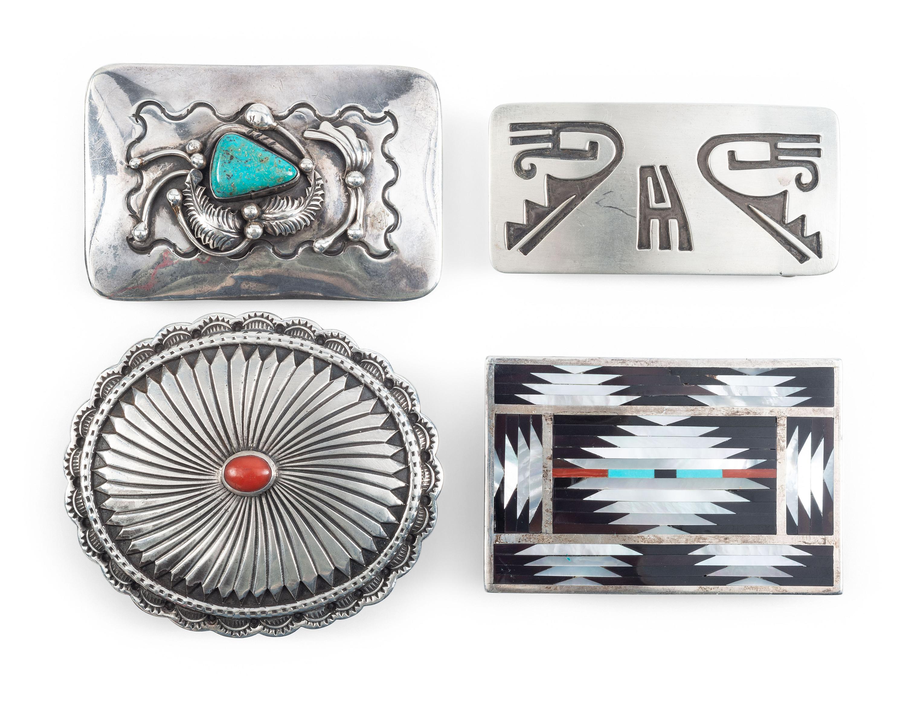 Navajo, Zuni, and Hopi Belt Buckles