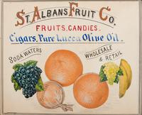 Five Framed Specialty Shop Advertising Hand Colored Prints and Watercolors