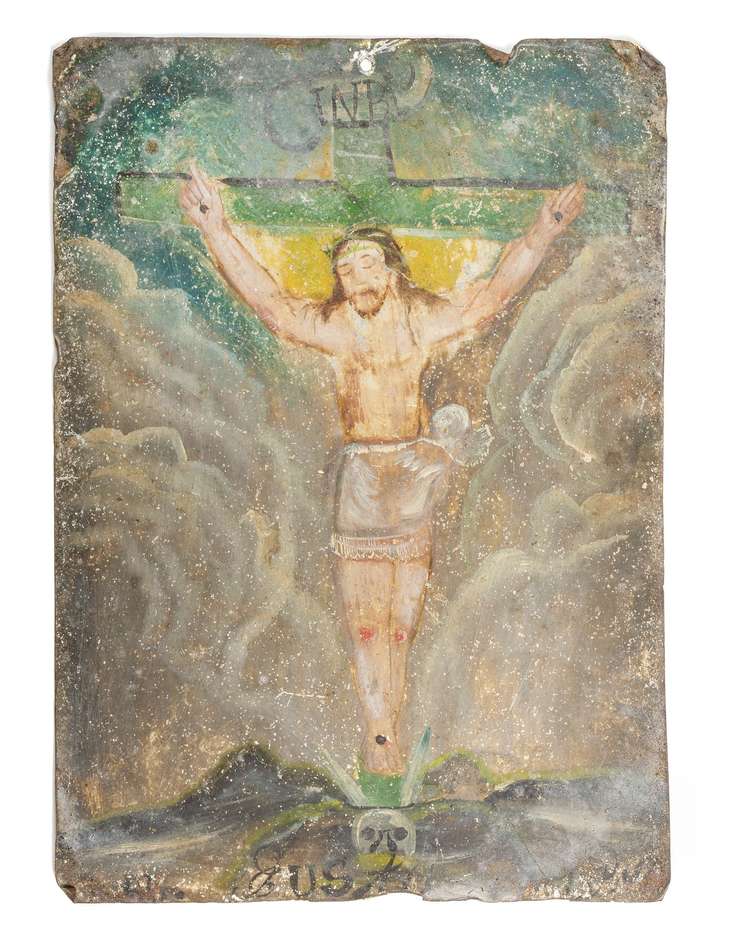 Mexican Tin Voto Height 14 x Width 10 inches