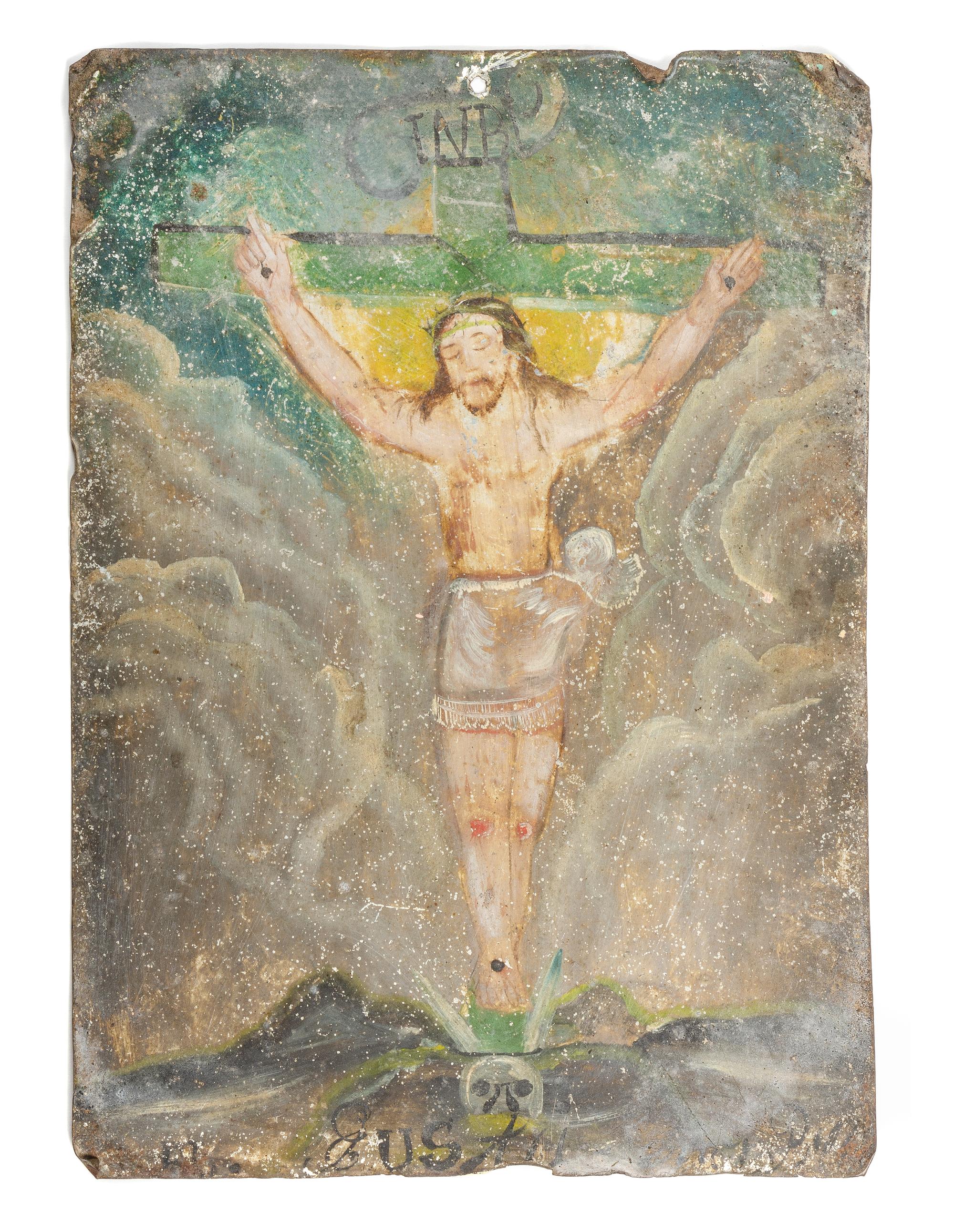 Mexican Tin Voto Height 14 x Width 10 inches