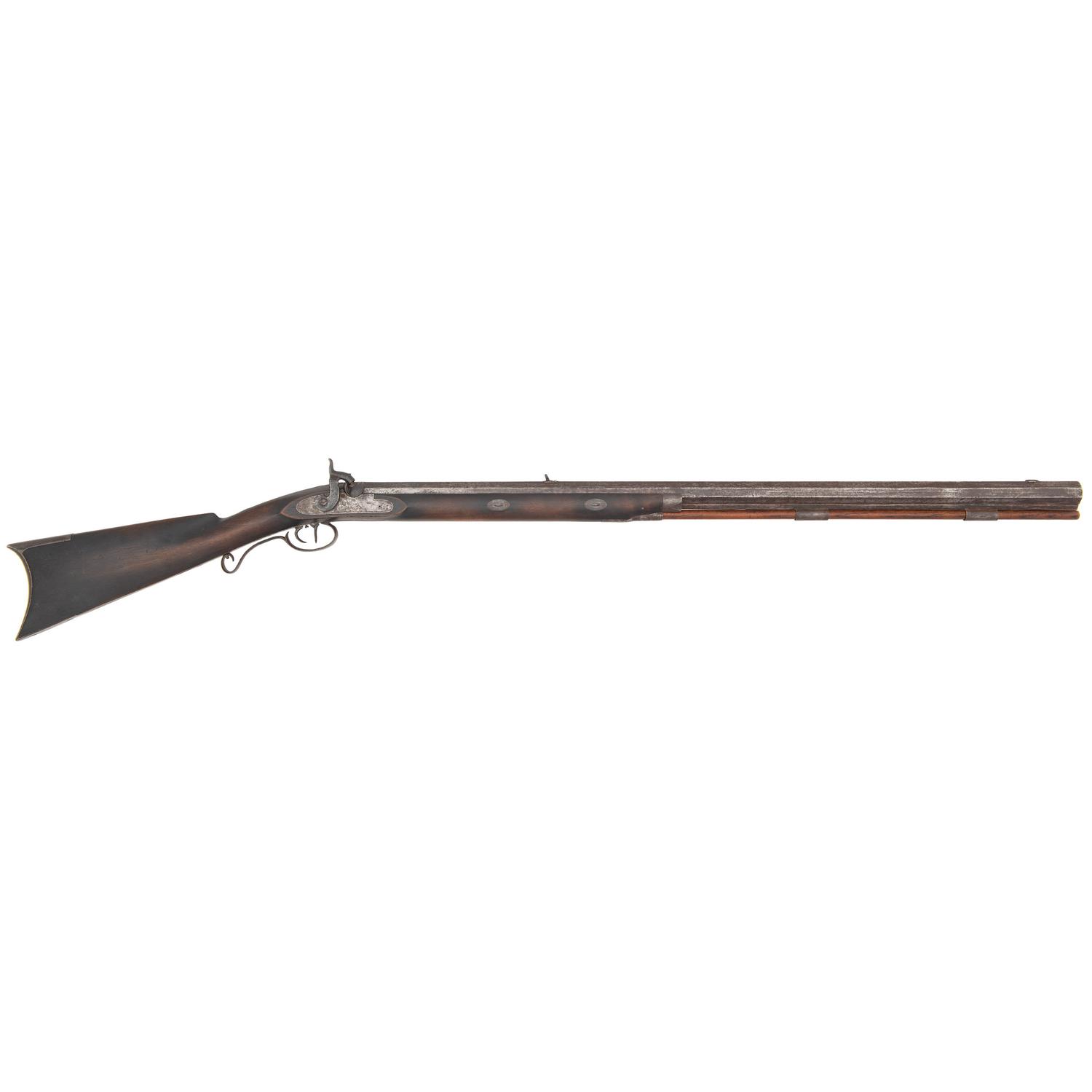 Restored Percussion Plains Rifle by Samuel Hawken