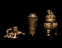 Six Chinese and Japanese Bronze Articles