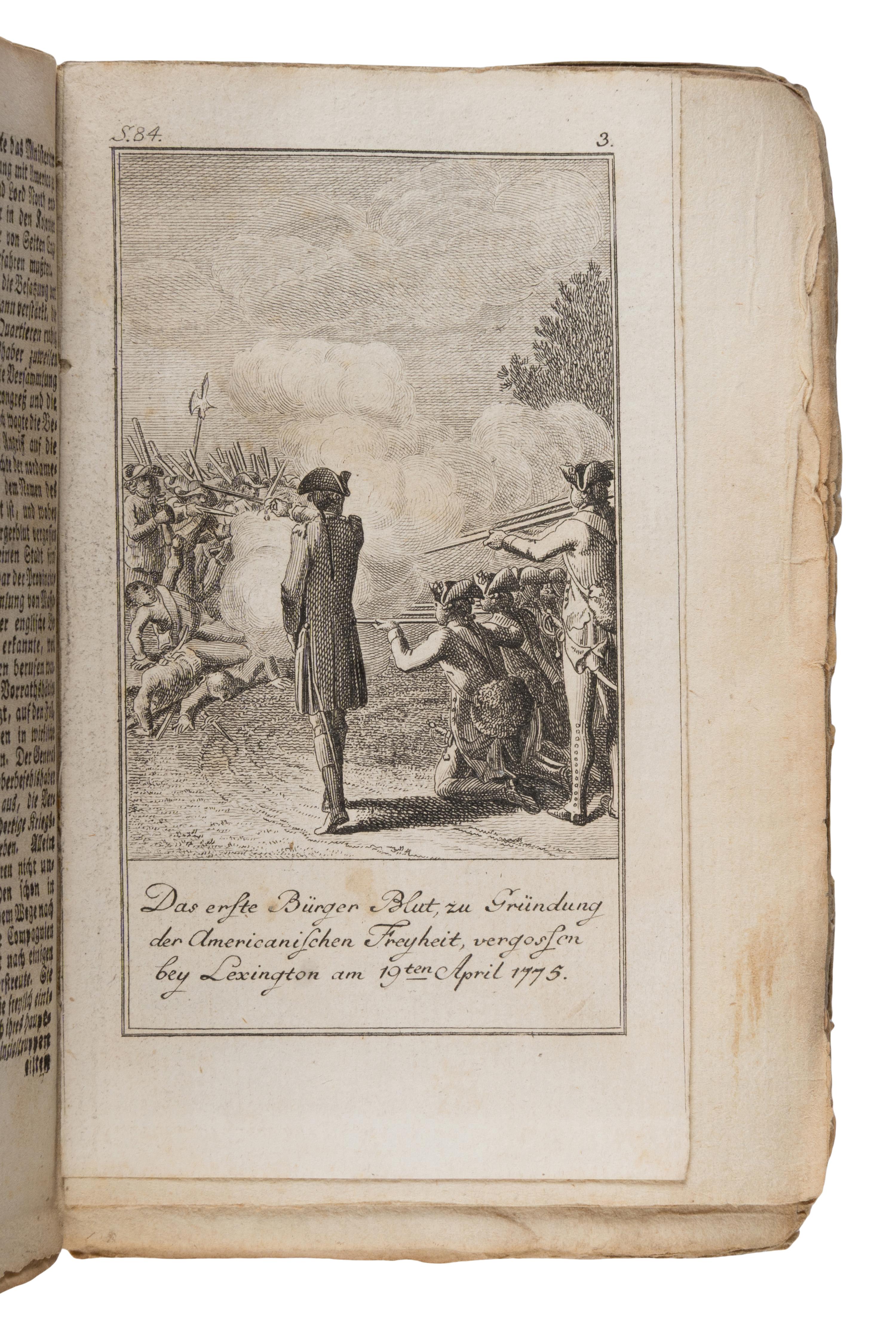 Sprengel, Matthias Christian (1746-1803). Allgemeines historisches Taschenbuch...der Revolution von Nord-America. Berlin: Haude & Spener, [1784].