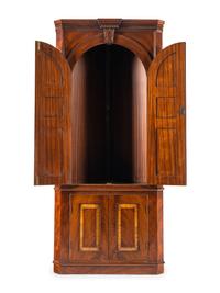 A George III Style Mahogany Corner Cabinet
